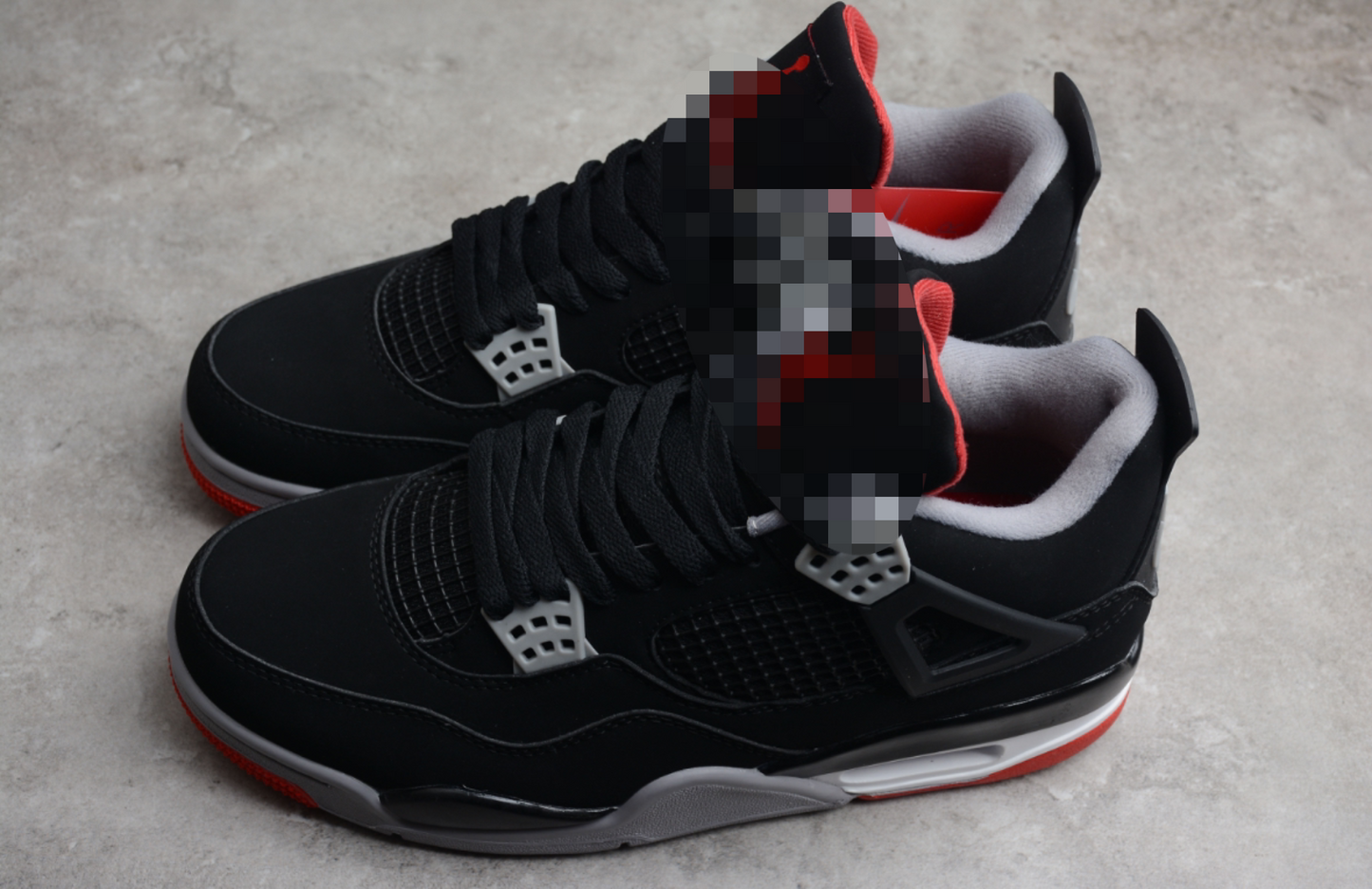 (JRDN 4) Black N Grey N Red