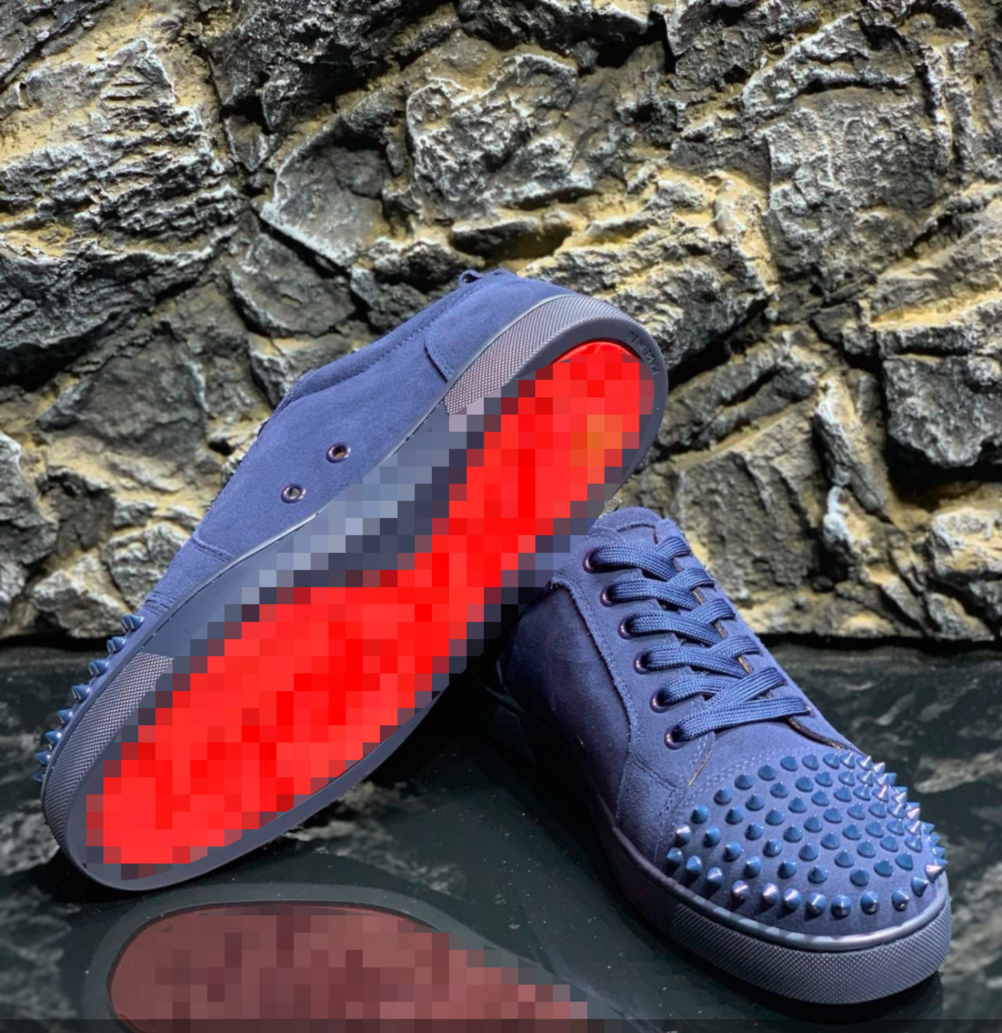 (C&L) Navy Blue Spikes