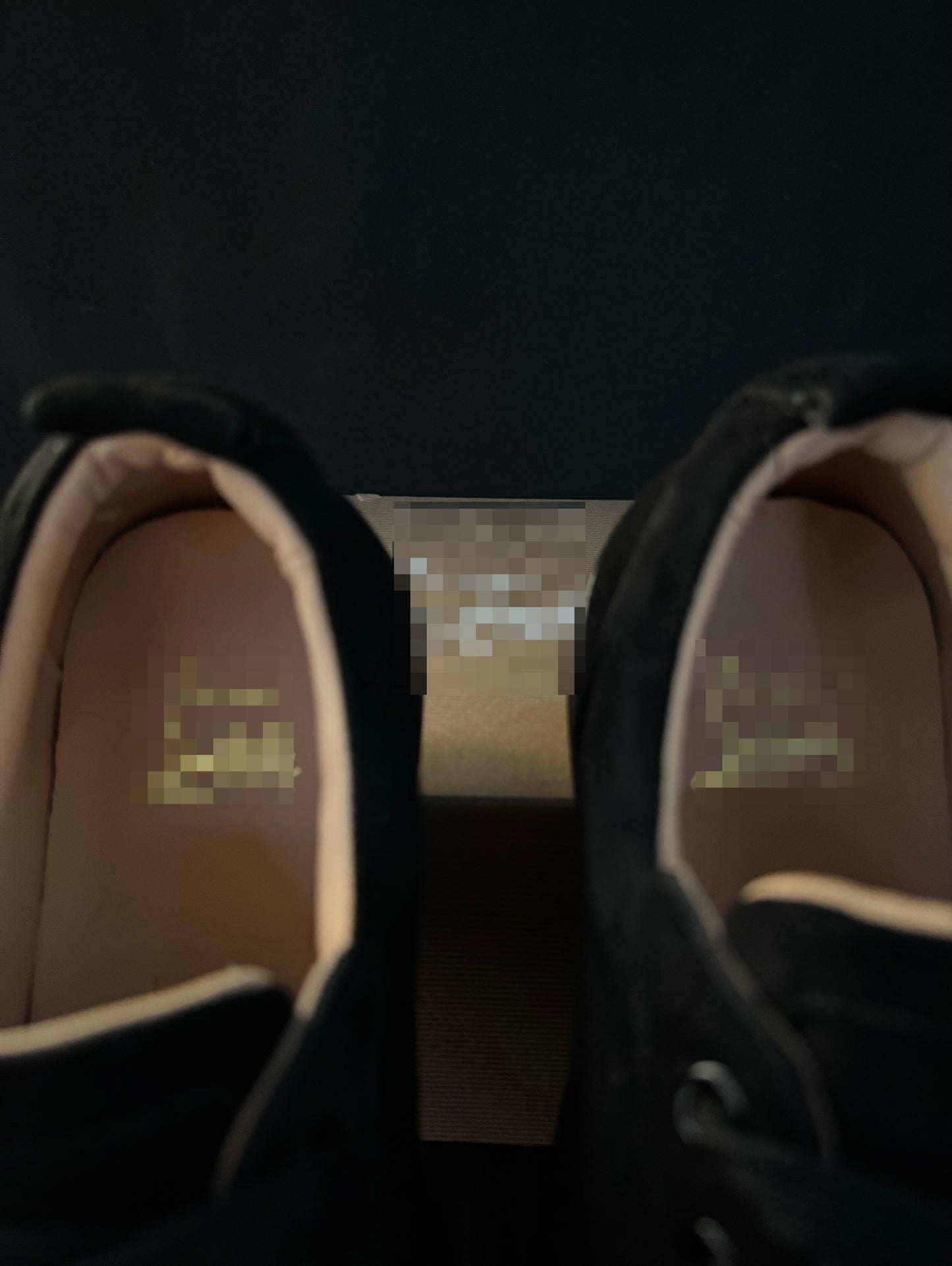 (C&L) Black Suede
